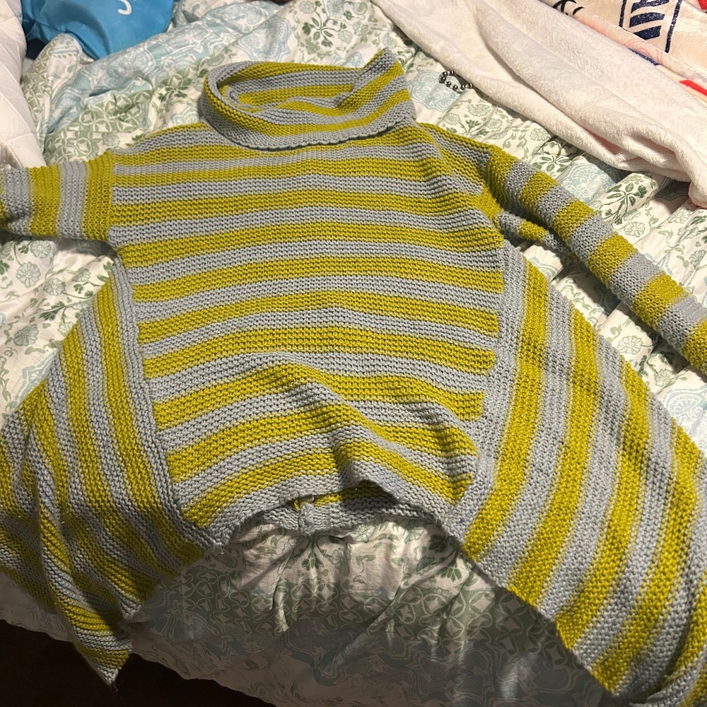 Oversized beautiful striped sweater